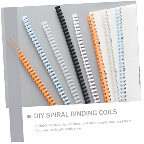 BCOATH 10 Peças Anel De 30 Furos Fichário Pastas De Cores De Scrapbook Preto Bobinas De Livro Cadern