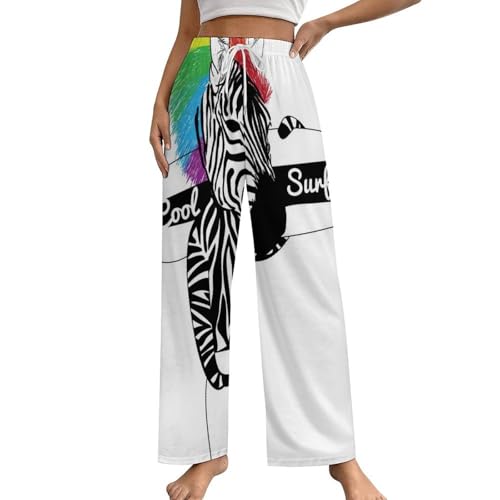 Pantalon de pyjama femme cheval surfeur pour cocooning et nuits douces