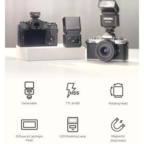 Image of Godox IT32 TTL Camera Flash+X5C Trigger for Canon 6D Mark II, R7, R8,R10,RP