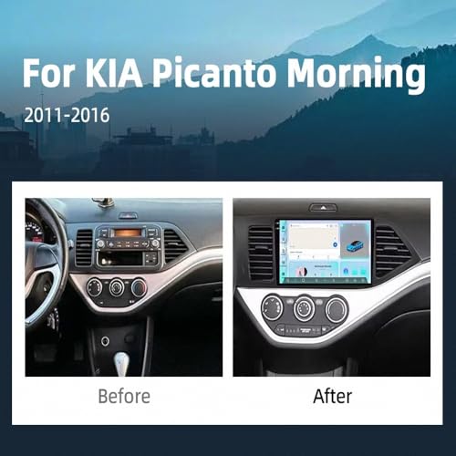 Pantalla Carplay para KIA Picanto 2012-2016 con Android Auto inalámbrico y 64GB 2