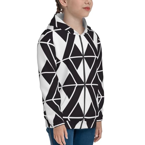 Modern Stylish Kid Hoodies Boys Zip Up Sweatshirts Girls Pullover with Pocket4