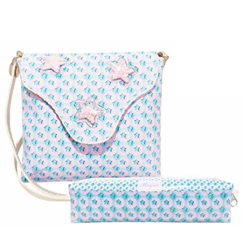 Kit Infantil Bolsa e Estojo, Estrelinhas - Magicc Bolsas KI-077