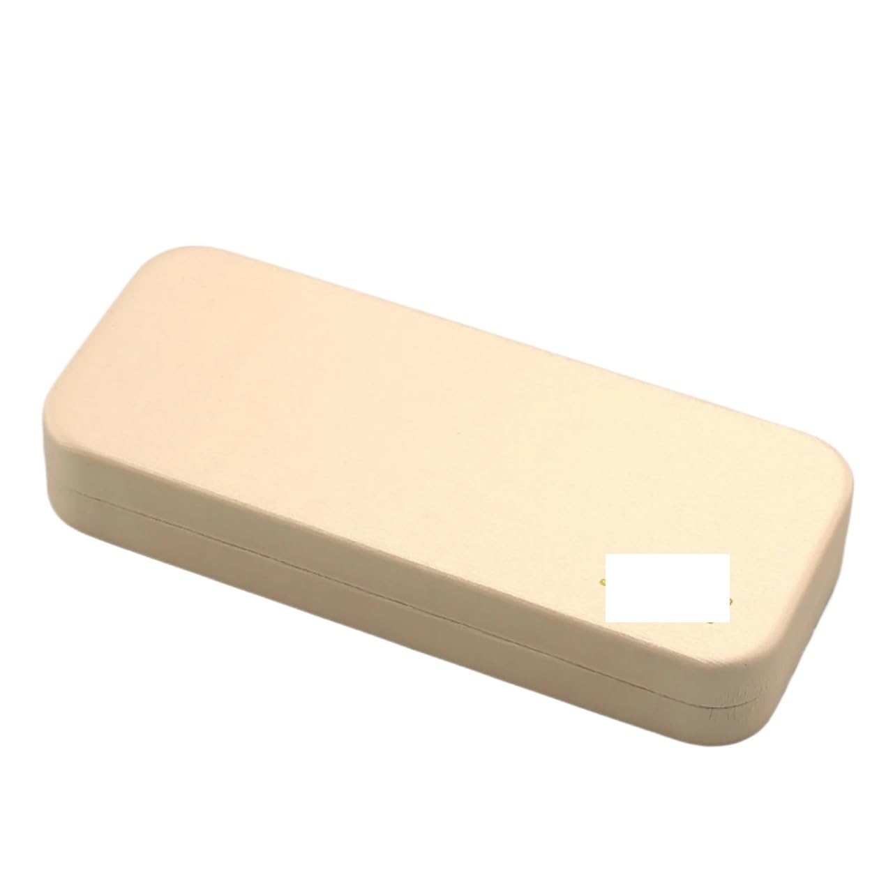 Caja de gafas Cuero Simple for hombre y mujer, estuche sol portátil cuadrado Metal, caja almacenamiento Unisex, 2 uds Para Viajes Y Vacaciones