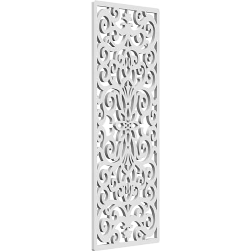 Image of 9 3 /8 inchW x 24 3 /8 inchH x 3 /8 inchT Buel Decorative Fretwork Wall Panels in Architectural Grade PVC