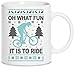 Navidad - Montaña Bicicleta Feo Navidad Cerámica Blanco Taza Cup Mug