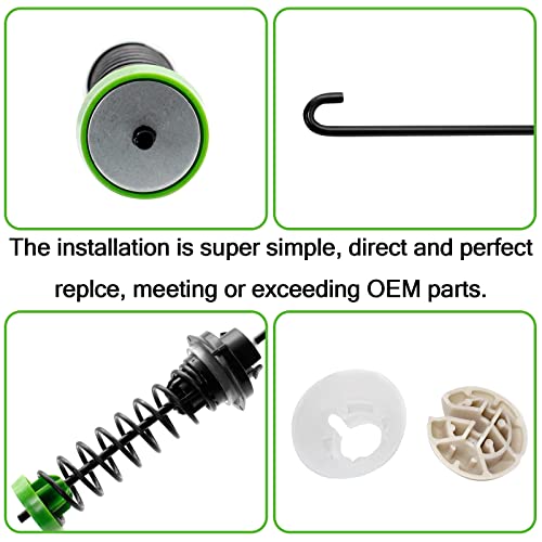 W11130362 Washer Suspension Rod Kit Compatible With Whirlpool Maytag Kenmore Amana Washing Machines, Replace Part Number Wtw5000Dw0, Wtw5000Dw2, Mvwc565Fw0, 11022352510 (Pack Of 4) #TOP5
