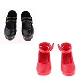 Tenlacum Zapatos de muñeca para niñas Blythe 1/6 BJD Muñecas suministros de vestir DIY (2 pares)