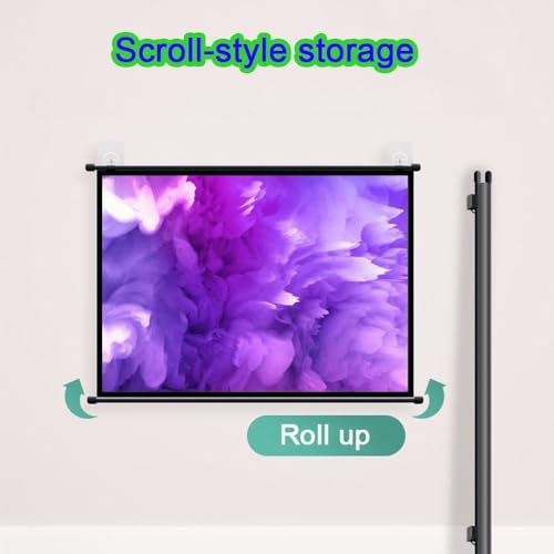 Pantalla Manual Retráctil Para Proyector 72 pulgadas miniatura 5