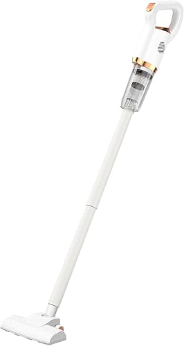 Pwshymi Aspiradora de palo, aspiradora de mano pequeña, potente aspiradora inalámbrica 2 en 1, recargable con batería de larga duración, diseño