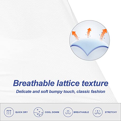 Women's Polo Shirt 3/4 Sleeve Golf Quick Dry T Shirts Upf 50+ Athletic Casual Work Shirts Tops For Women(White,S) #TOP3