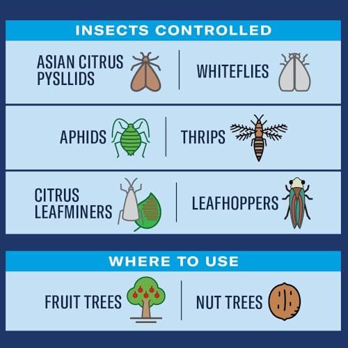 BioAdvanced Fruit & Citrus Tree Insect Control Concentrate - Pest Control for Gardens - 2 Month Infestation Prevention - Treats Up to 9 Fruit Trees - 32 oz Bottle