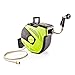 Price comparison product image Alfresia 30 Metre Wall Mount Hose Reel  Garden Hose and Reel Kit, Automatic Wind-Up Retractable Garden Hose and Reel, with 7 Setting Spray Gun and Quick Release Brass Attachments, Water Resistant