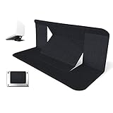 Bravo Alfred Innovador Soporte Ordenador portatil y Tableta - Soporte para portátil 22X17cm para enderezar la Pantalla del Ordenador 3 Niveles (Negro)