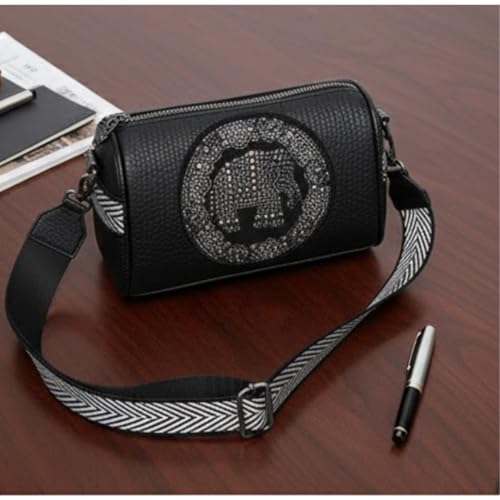 Image of Elephant Studded Sling Bag | Designer Broad Strap Shoulder Bag for Women
