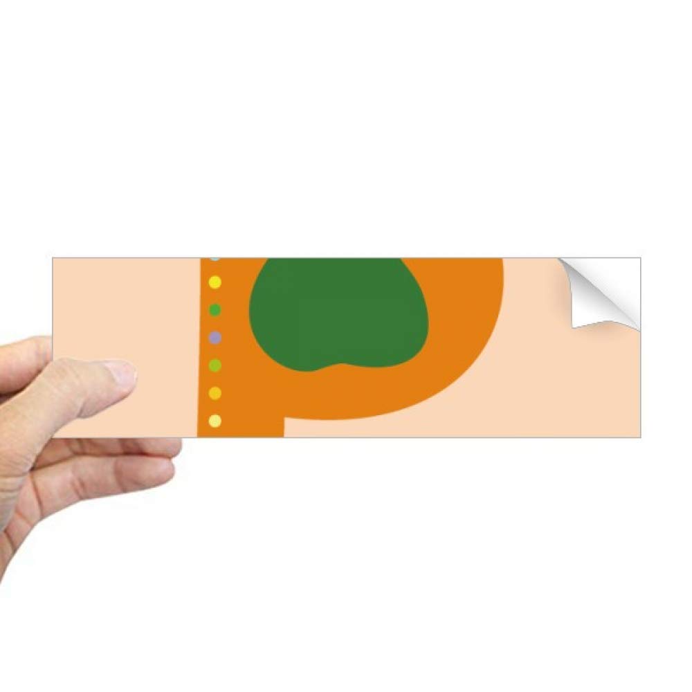 Sticker lettre P poire pour personnaliser votre carnet et PC au bureau