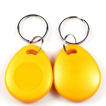 100 pcs 26 Bit Proximity Key Fobs Weigand Prox Keyfobs Compatable with ISOProx 1386 1326 H10301 Format Readers (Yellow)