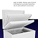 Northair Chest Freezer - 5 Cu Ft with 3 Removable Baskets - Reach In Freezer Chest - Quiet Compact Freezer - 7 Temperature Settings - White