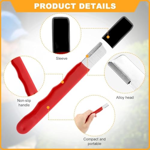 Image of Garden Tool Sharpener Stone for Pruners, Scissors & Pocket Knives - Blade Sharpening Stone (Multicolor) (Pack of 1)