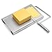 zanmini Cheese Slicer, Stainless Steel Cheese Cutter with Accurate Size Scale, Wire Cheese Slicer for Cheese Butter, Equipped with 4 Replaceable Cheese Slicer Wires