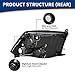 AUTOSAVER88 Headlights Assembly Compatible with 2009-2018 Dodge Ram 1500 2500 3500/2019-2022 Ram 1500 Classic Headlamp Replacement Clear Reflector Passenger and Driver Side (Only for Quad Models)