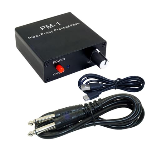 Préampli de guitare piézo avec sortie 600 Ω et batterie