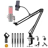 Boom Arm for hyperx quadcast,Heavy Duty Adjustable Gaming Microphone Suspension Boom Scissor Arm...