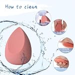 Makeup Sponge Set,Beauty Foundation Blending Sponge,Flawless for Liquid,Cream,Powder,Dry & Wet Beauty Sponge for Make Up (8Pcs-Pink)