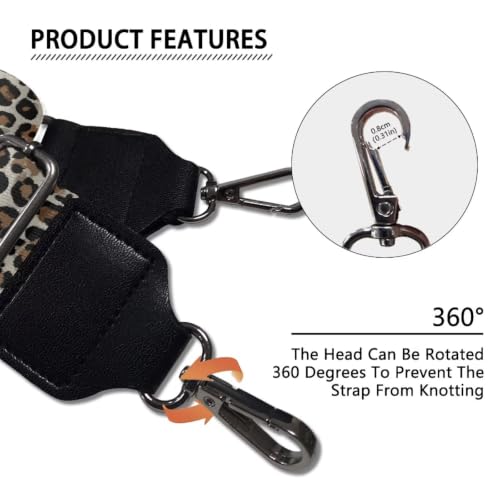 Image of Adjustable Purse Strap Replacement, Wide Shoulder Canvas Bag Strap, Crossbody Handbag Strap