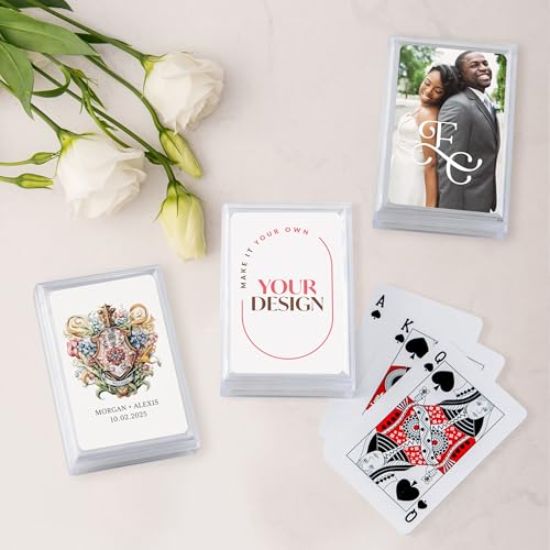 Baraja de naipes personalizada con foto WEDDINGSTAR miniatura 2