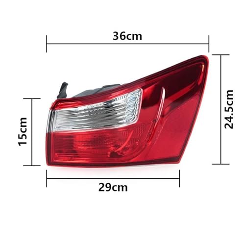 Feu arrière pour Kia Rio berline 2012-2015-2017 ensemble extérieur complet - 3