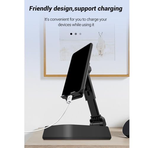 Soporte para teléfono móvil PUXZYAX con altavoz Bluetooth ajustable para el hogar 5