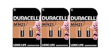 6X Duracell MN21 A23 23A (3 Blister Da 2 batterie) 6 Pile