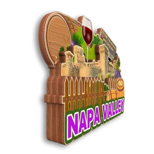 Imán decorativo de madera trip souvenir 3D rectangular miniatura 3