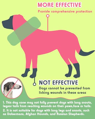 Image of Inflatable Dog Pillow Cone Collar After Surgery, Donut Soft Neck Cone for Pug Dachshund Medium Dogs, etc, Recovery E Collar to Stop Licking Watermelon
