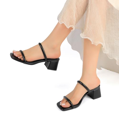 Image of Goderci Women's Chunky Block Low Heeled Sandals
