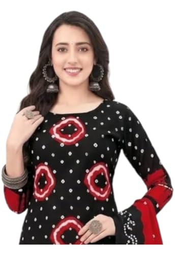 Image of Priyashi Women Unstiched Crepe dress materials | Crepe Salwar Suit for women with dupatta | suit material for women unstitched