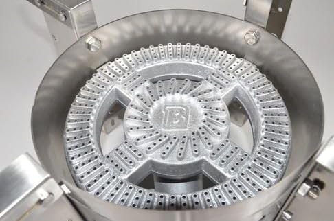 Close-up of the Blichmann HellFire XL burner head