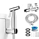 SantiCleana Handheld Bidet Sprühset mit Berstschutz – 150 cm Edelstahl-Flexschlauch für Toilette & Hygiene (59 Zoll, Druckfest bis 8 Bar)