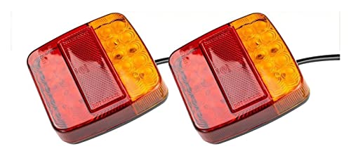 Feux stop queue clignotants plaque d'immatriculation étanches pour camion remorque bateau
