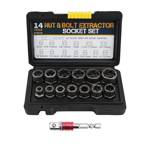 14 Pièces Extracteur Ecrou Antivol, Ecrou Antivol Universelle, Extracteur Boulon Antivol, Extracteur De Vis Cassée, Ensemble D'outils De Retrait