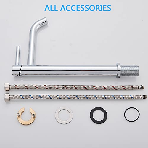 Robinet de lavabo blanc pour éliminer les éclaboussures - 4