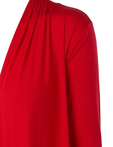 Image of Made By Johnny Women's Open Front Cardigan Lightweight Soft Drape Long Sleeve Cardigan for Work Travel Casual