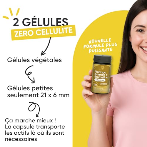 Rétention d'Eau et Cellulite : Solution Gélules Bromélaïne Ananas - 6