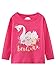 Toddler Girl Long Sleeve Shirts Christmas Pink Green Elk Purple Rainbow Cotton Casual Crewneck Jersey Tunic T-Shirts 3 Packs Sets 3T