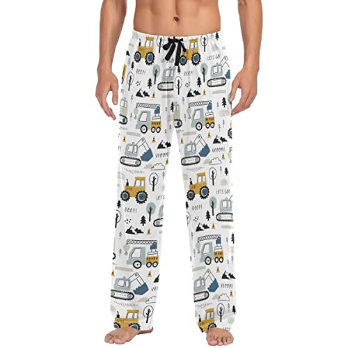 Bolaz Men's Pajama Pants Lounge Pants Sleepwear Cheeteh Leopard Print with Pockets
