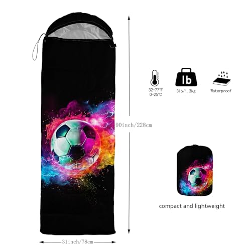 Image of QOOMO Camping Sleeping Bags,3 Season Warm & Cool Weather,Lightweight,Waterproof Sleeping Bags for Adults & Kids,Traveling,and Outdoors,Camping Gear Equipment