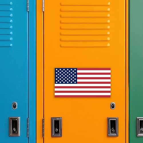 Image of American Flag Magnet - Durable Patriotic USA Car Magnet - Indoor /Outdoor Use - 3 Size Options Available (8 inch x 4.2 inch)