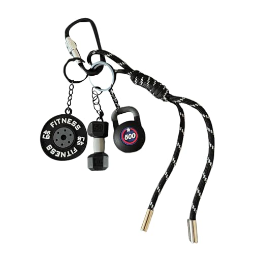 Genérico Llavero,Diámetro Para Mochila De Fitness - Adorno Colgante con Anilla de Estilo para Bolso Mochila Gimnasio Amantes del Fitness Unisex Purse