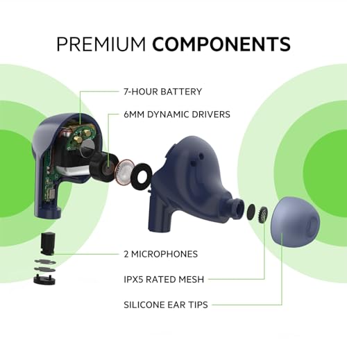 Belkin drahtloser SoundForm Rise True Wireless Bluetooth 5.2 In-Ear-Kopfhörer mit Ladecase, Schweiß- und Wasserschutz nach Schutzart IPX5… – Ansicht 2