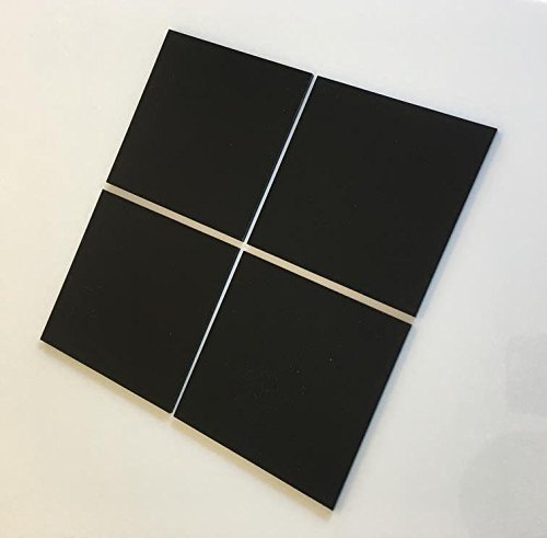 Super Cool Creations Square Tiles, Black - Pack of Ten - 3cm x 3cm